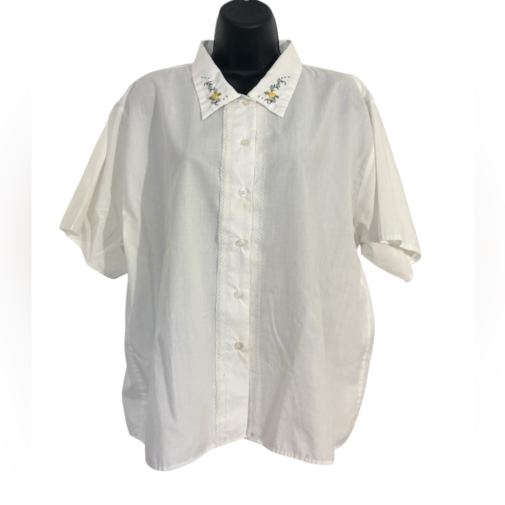 White Embroidered Women’s Shirt